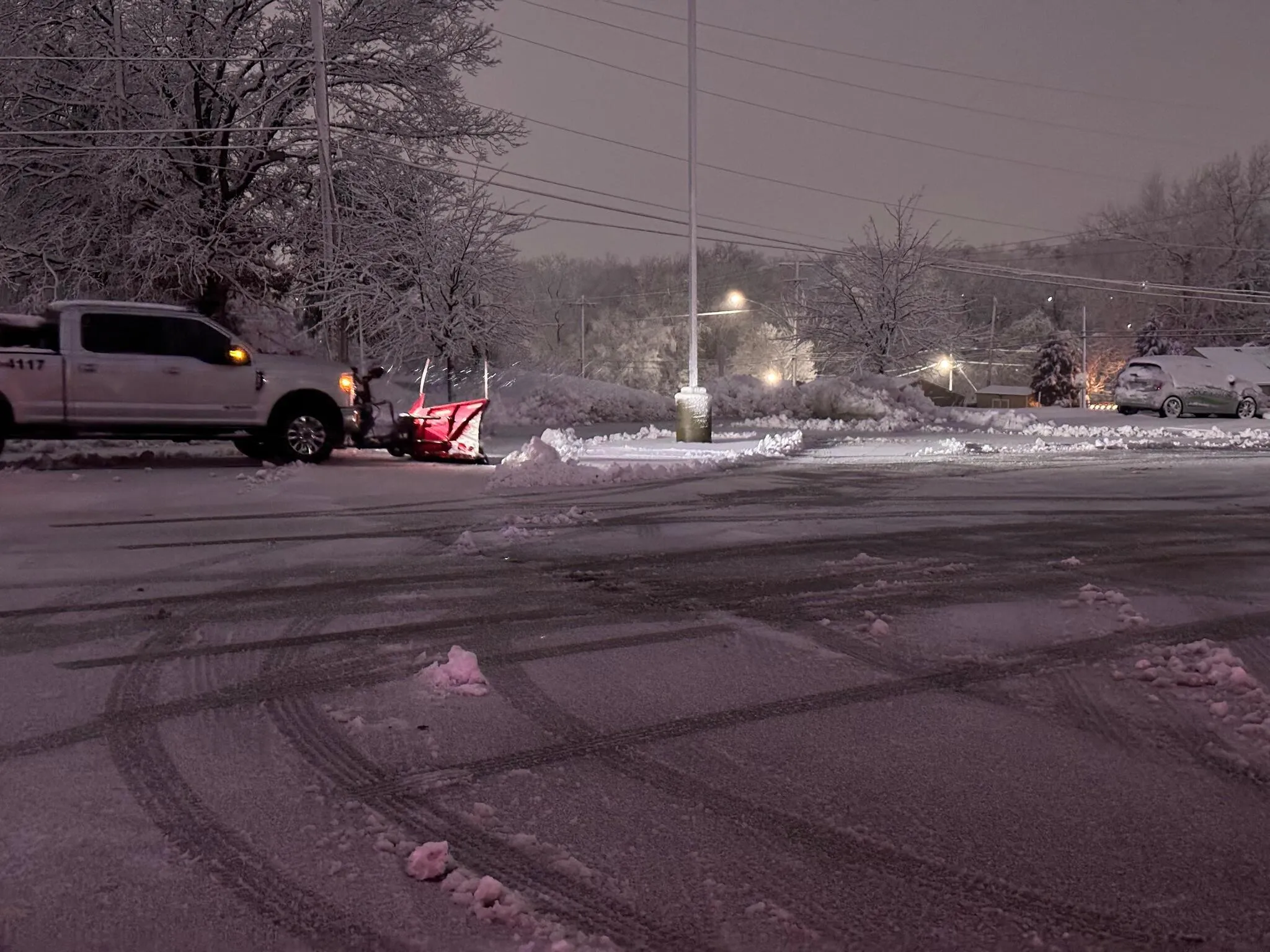 Professional snow removal fleet equipment