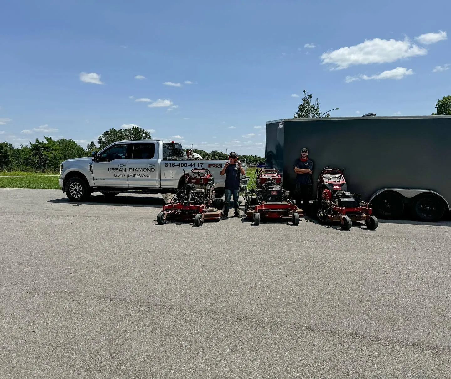 Urban Diamond lawn care equipment lineup