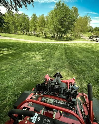 Professional lawn mowing service