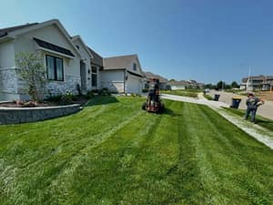 Lawn mowing stripes