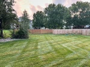 Crosshatch lawn