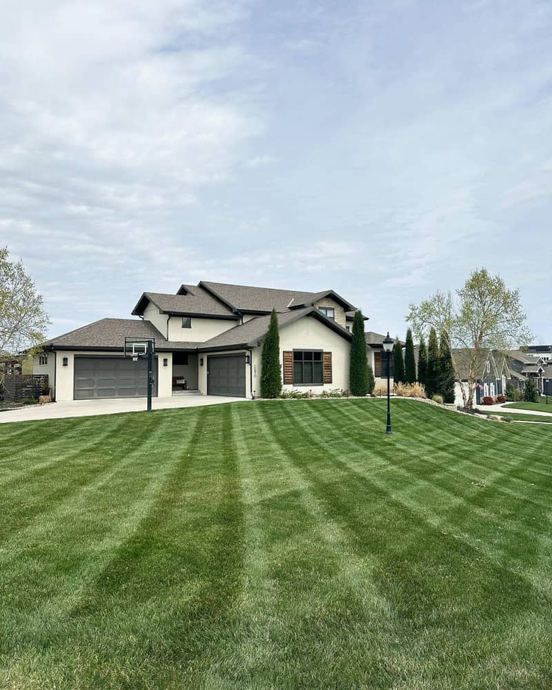Professional lawn striping by Urban Diamond